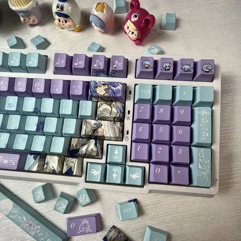 PBT theme keycap anime mechanical keyboard five sides sublimate personality