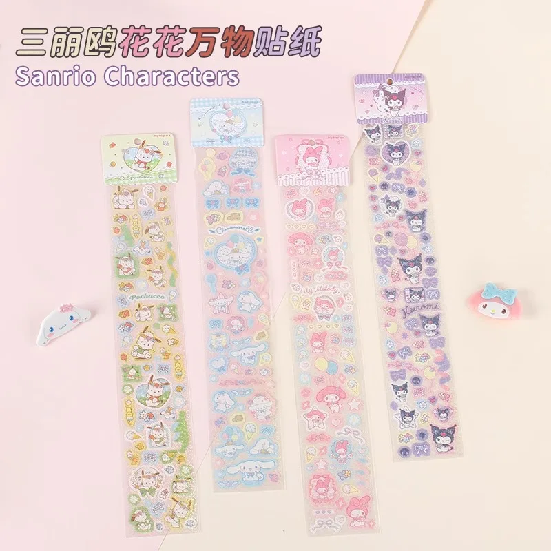 

Kawaii Sanrio Cinnamoroll Melody Kuromi Cute Sticker Creative Fun Graffiti Waterproof Personalized Decal Kids Toy for Laptop