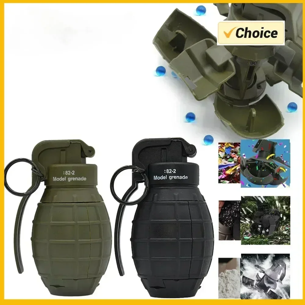 F82-2 ألعاب قنبلة الادسنس التكتيكية قوية تأثير الربيع الألوان اطلاق النار النايلون اليد القنابل اليدوية لعبة لعبة معركة CS
