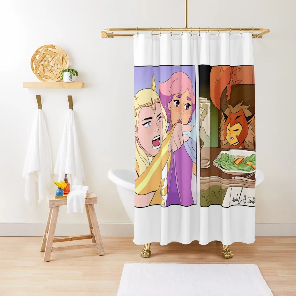 

She-Ra Yelling At Catra Meme Shower Curtain Bathroom For Shower Shower For Bathroom Set Luxury Bathroom Curtain