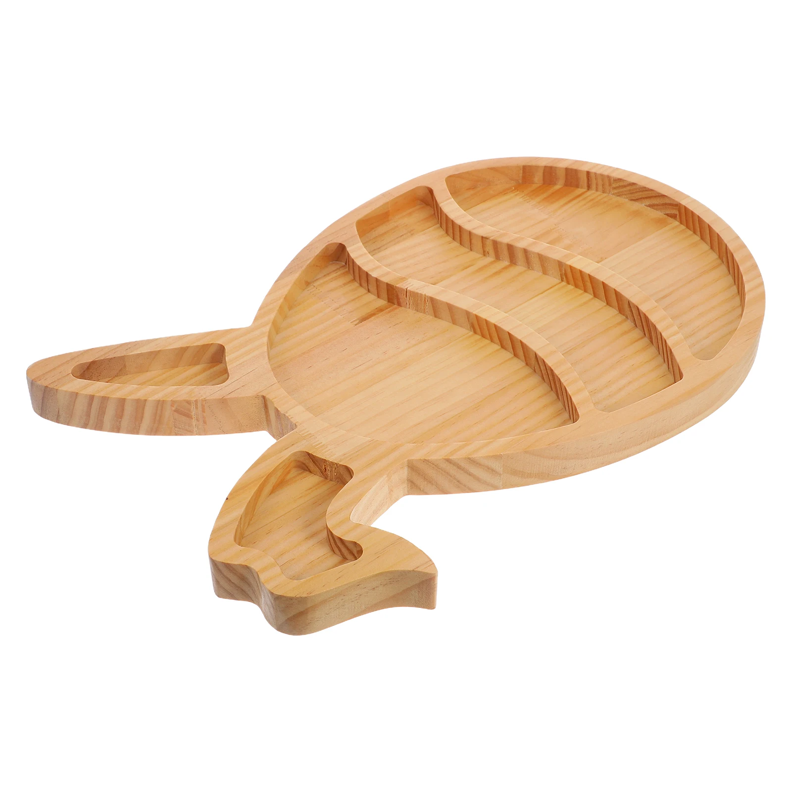 

Rabbit Tray Easter Dish Wooden Cookie Plate Khaki Bunny Shape Platters Serving Farmhouse Charcuterie Snack Food Kitchen