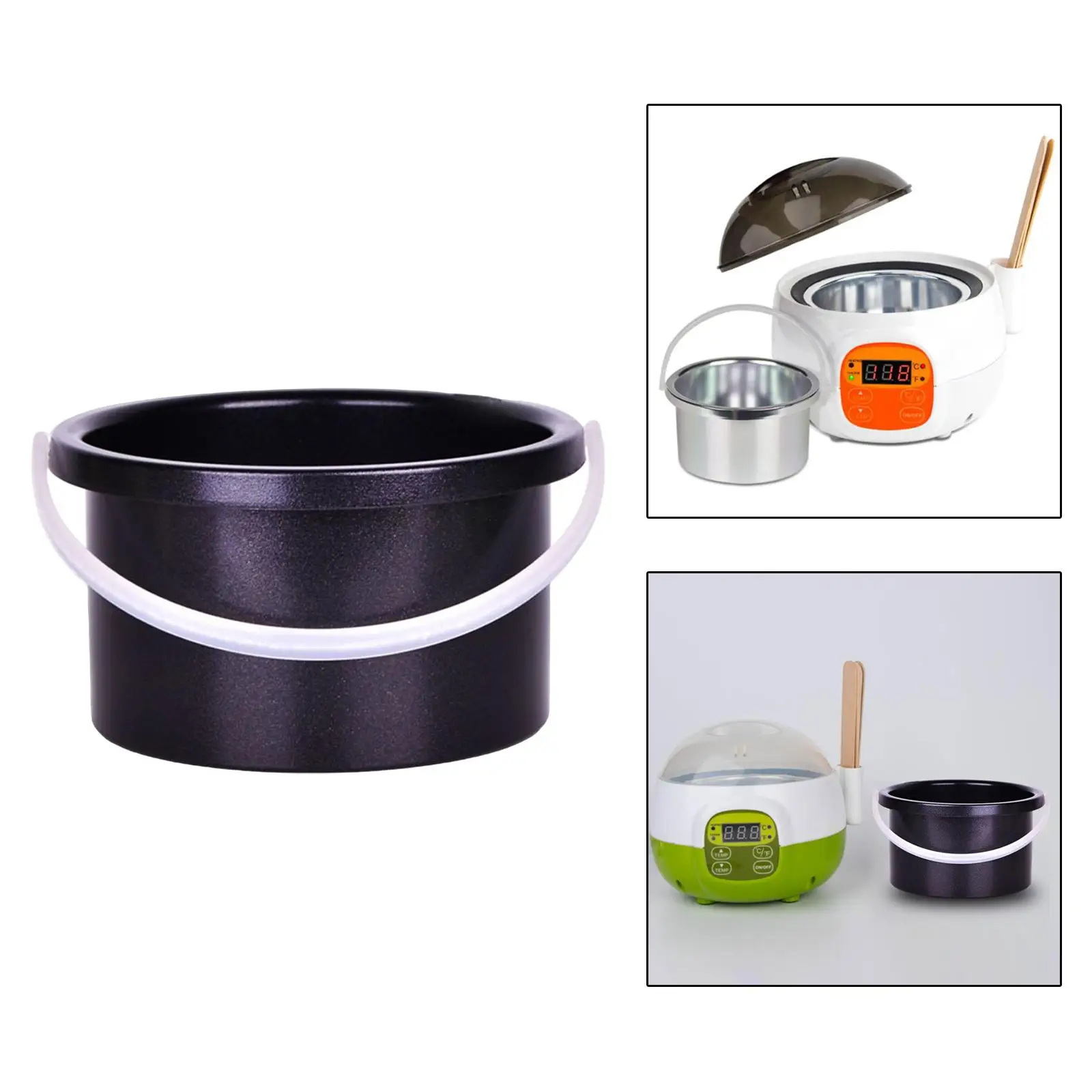 Pote interno de cera 105mm, pote de cera de parafina de substituição, aquecedor de cera para mulheres e homens