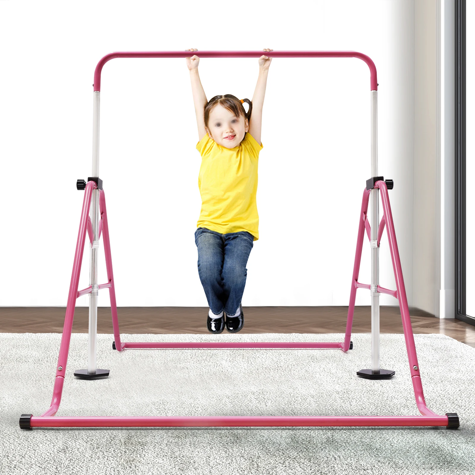 Fun Gymnastics Bars Expandable Children's Training Monkey Folding Bars Climbing Tower Child Play Training Gym Training Equipment