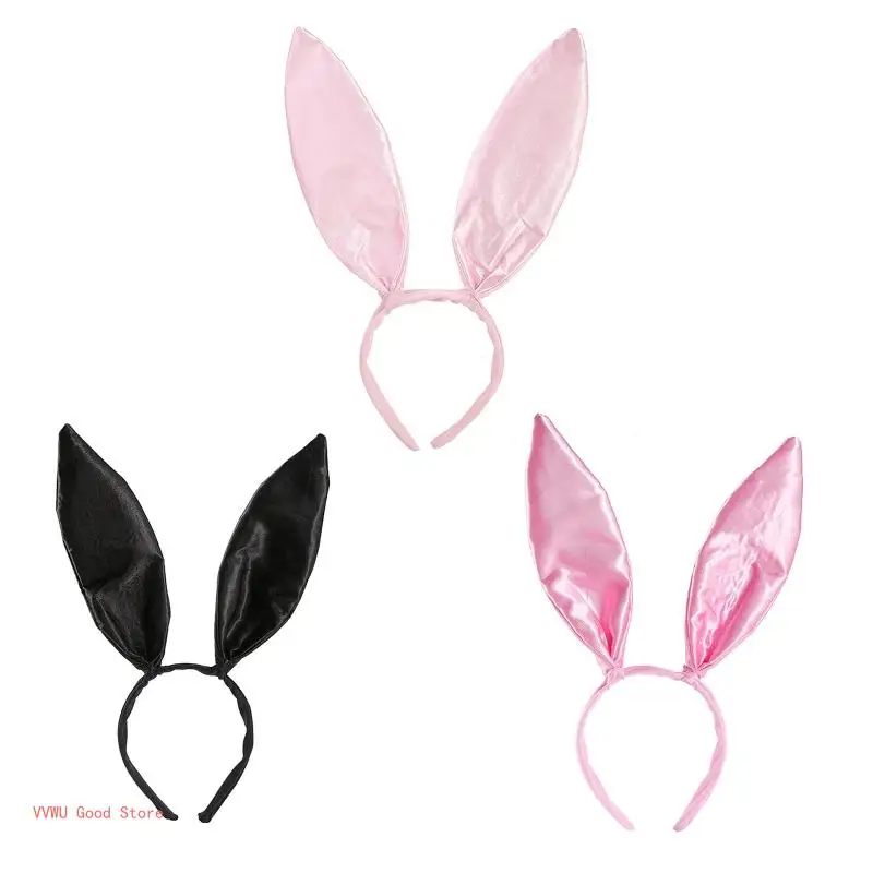 Easter Bunny Ear Headband Bunny Cosplay Adult Hair Hoop Rabbit hairband