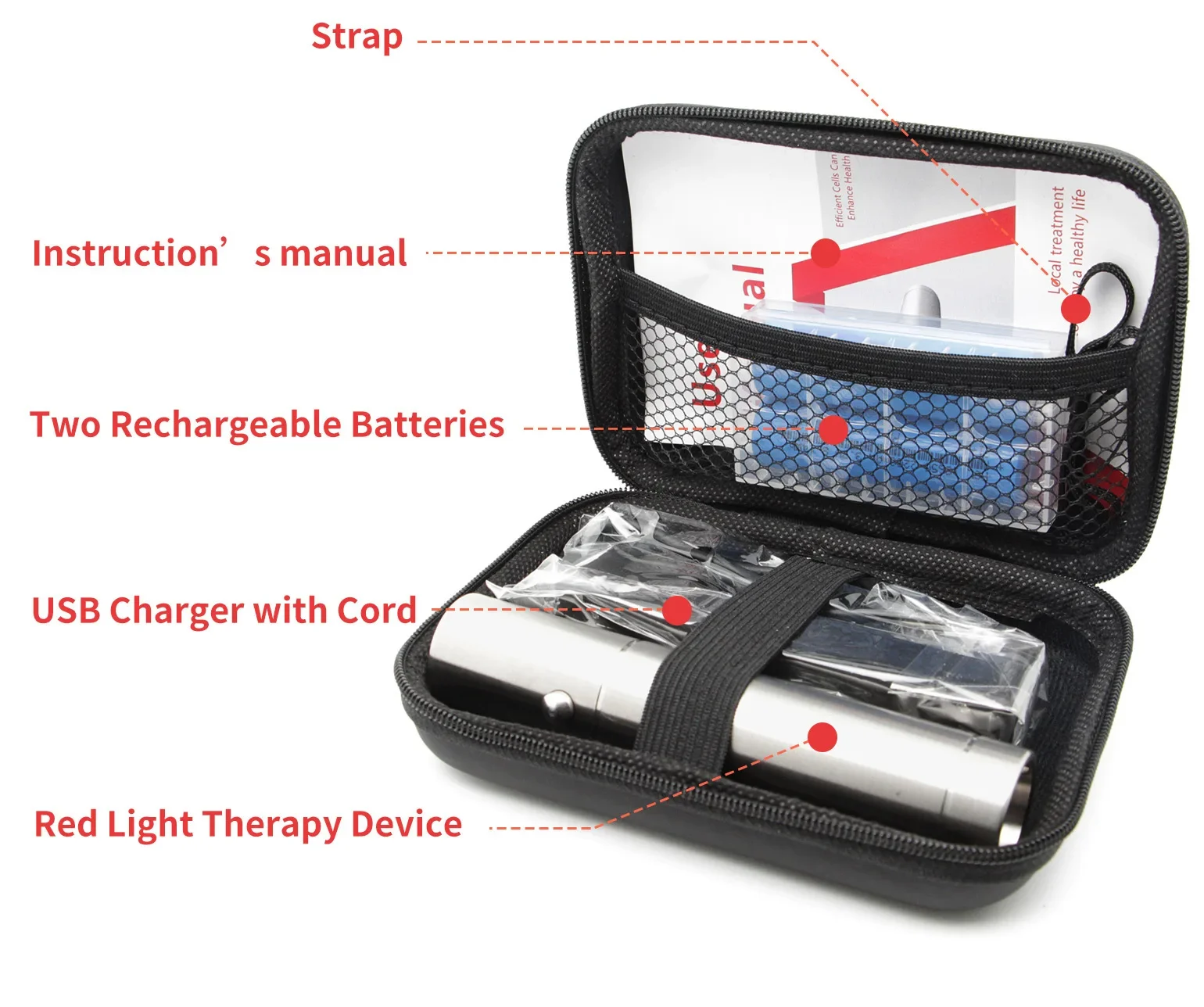 LED Near Infrared Light Upgrade Red Light Therapy Device with 4 Wavelengths 630/660/850/940nm, Therapy Device For Pain Relief