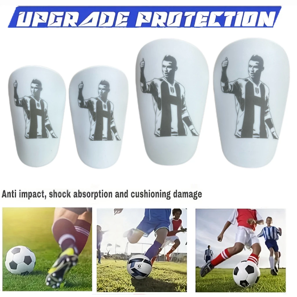1 Pair  Football Shin Guards - Ultra Small Protective Gear for Men & Women, PP Material