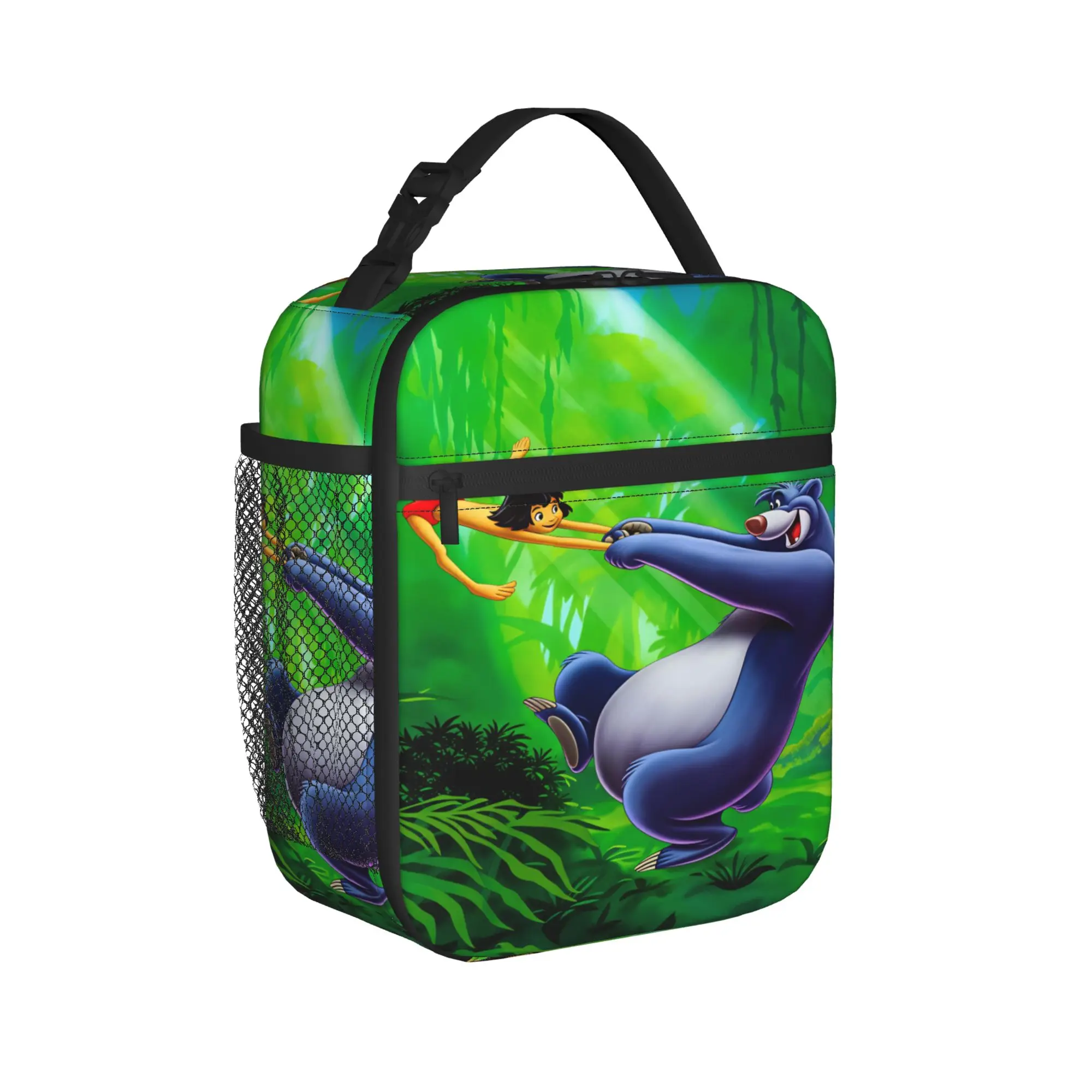 The Jungles Books Lunch Bag  Office Lunch Box For Child Cute Print Thermal Lunch Bags Oxford Portable Cooler Bag
