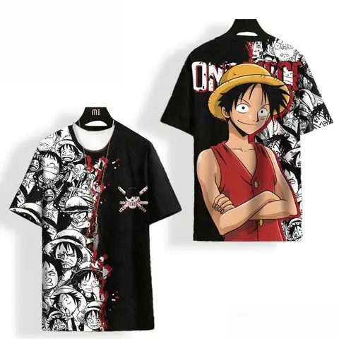 New Boys and Girls I Am The One Who Will Become The Pirate King! Luffy 3D Full Print Sports and Leisure Loose T-shirt