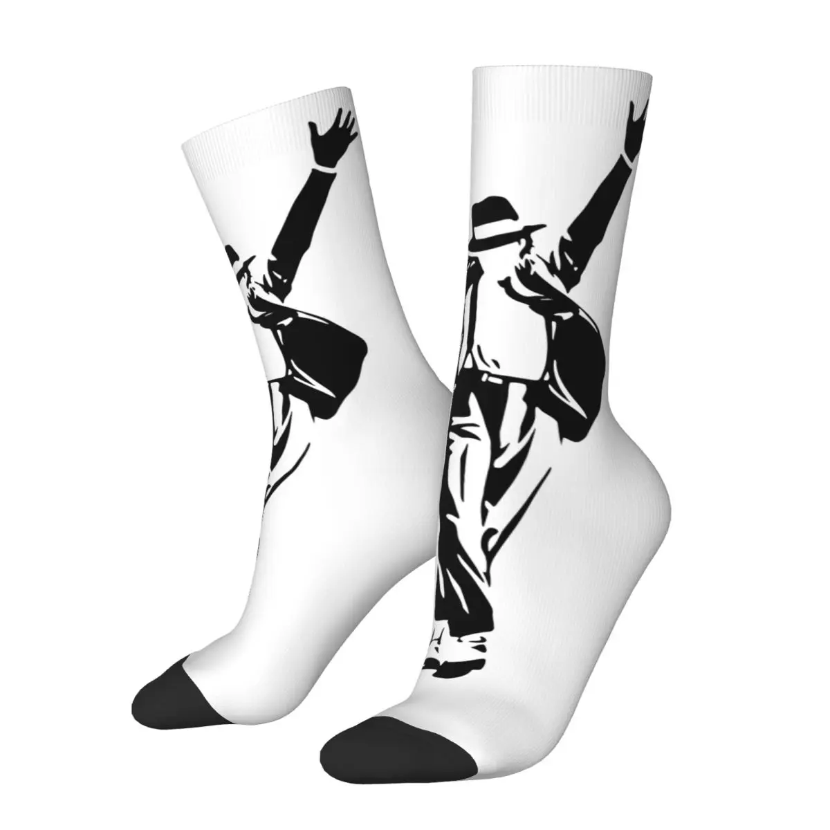 

Красочные спортивные носки The Moon Walker Rock King, длинные носки майка Джексона из полиэстера для женщин и мужчин, поглощающие пот