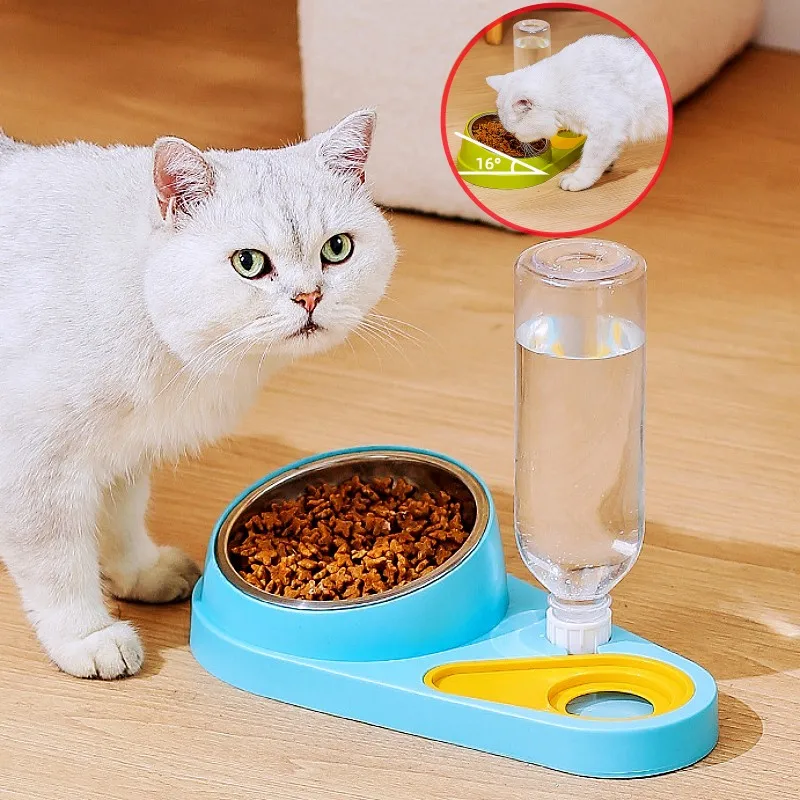 Cuencos y alimentadores para gatos y perros en acero inoxidable