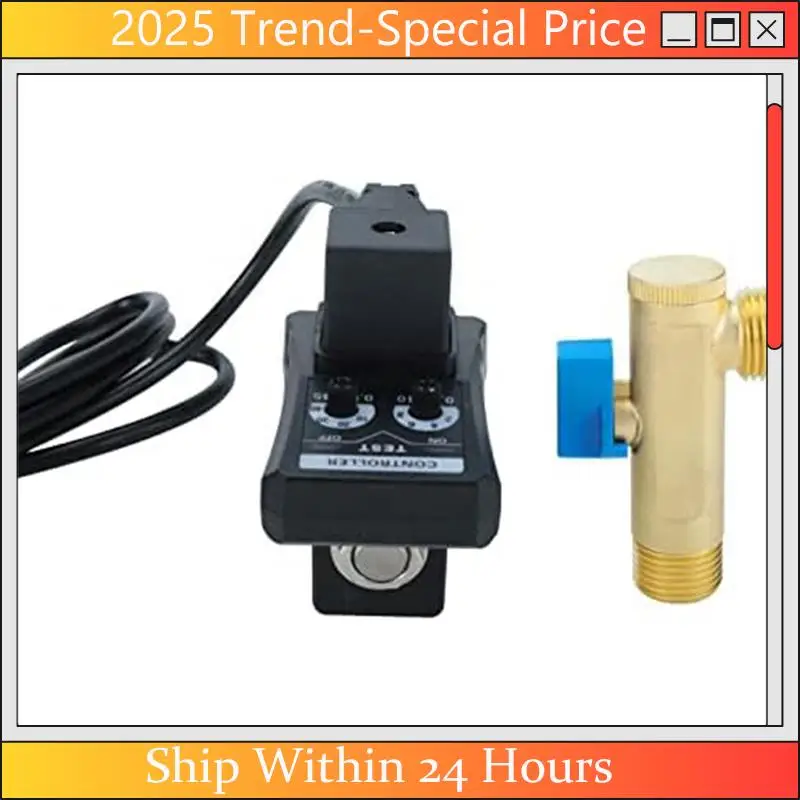 

A61Z Предложения Автоматический сливной клапан конденсата 1/2 дюйма переменного тока 110 В, Электронный двухходовой сливной клапан резервуара для воды воздушного компрессора, вилка стандарта США Eas