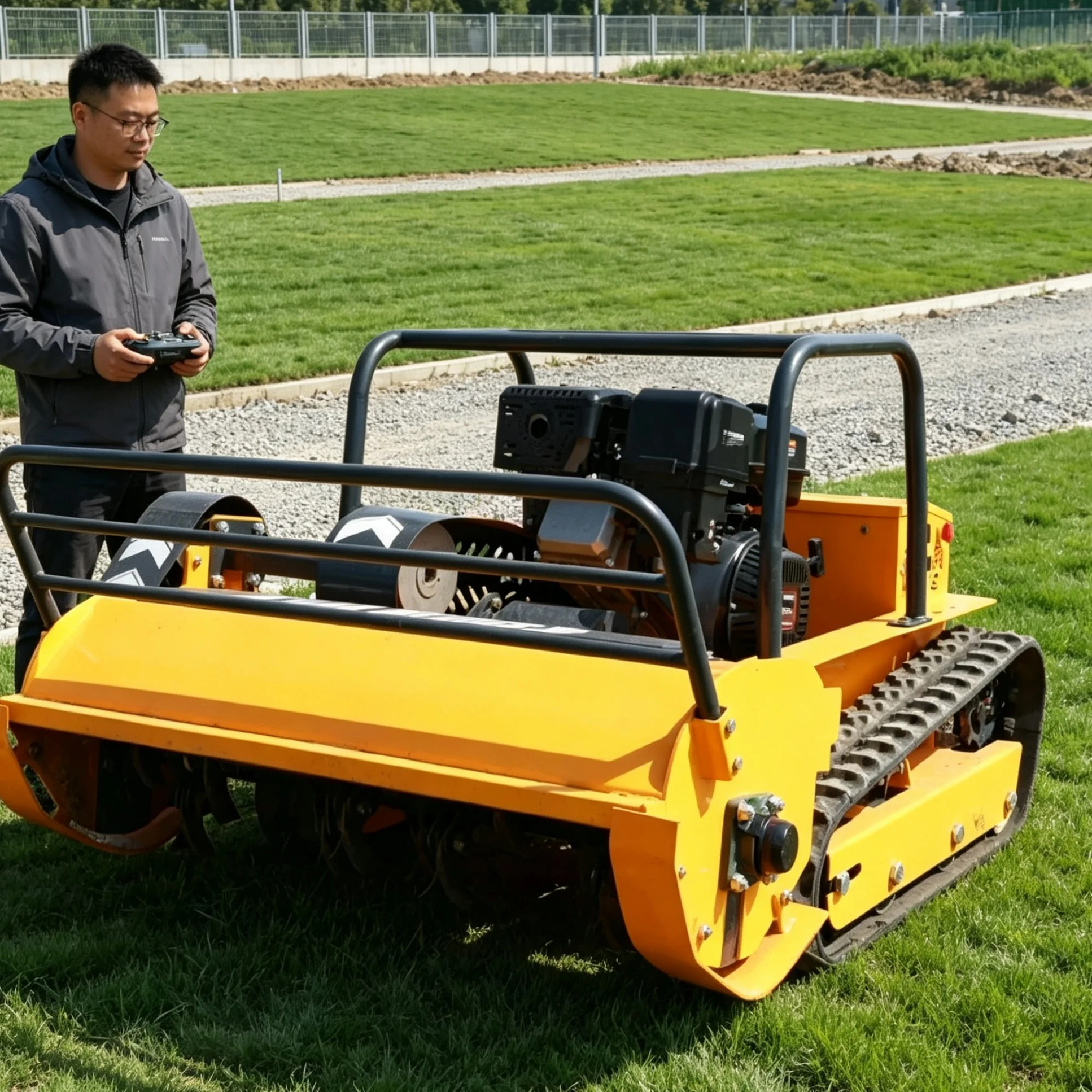 Customized 1000S, optional color selection, matched with GPS remote‑control module for hilly wasteland clearance