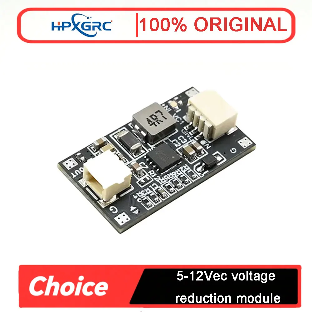 HPXGRC 5V 12V BEC Step Down Module, 8.4V-28V Input Wide Voltage for FPV Drone, with Solder Pad & Terminal Block