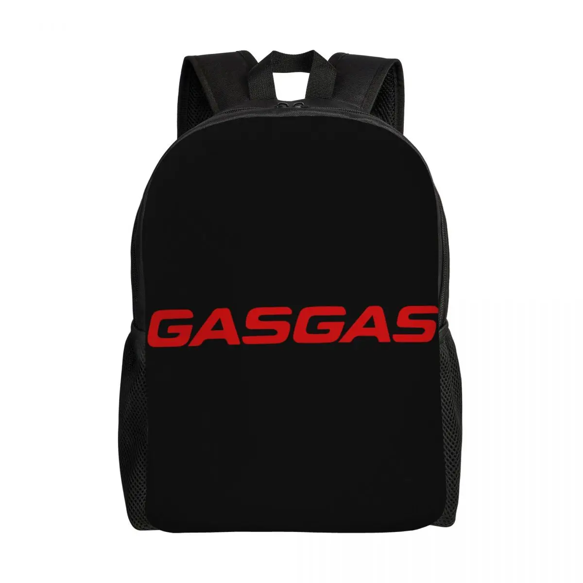 

Personalized Gasgas Logo Backpack Women Men Basic Bookbag for School College Spanish motorcycle Bags