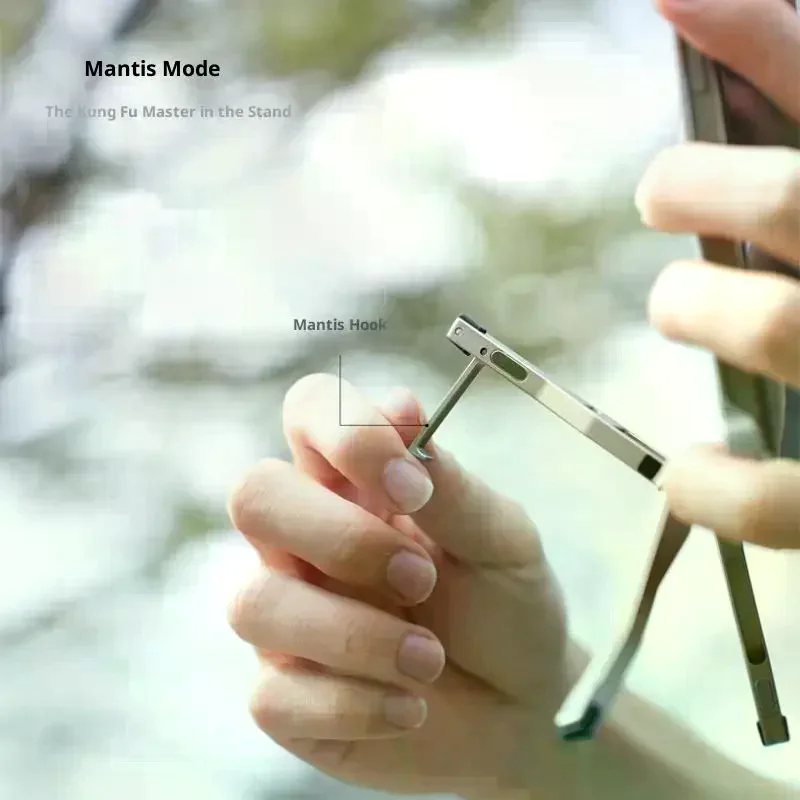 حامل هاتف Magsafe متعدد الاستخدامات مع حذاء بارد؛ تصميم ثلاثي القوائم قابل للطي ومغناطيسي مع خطاف مصمم لهواتف Android #3