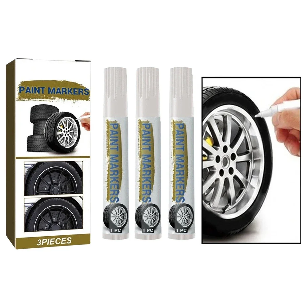 Tire Tread Paint Marker Pen For Cars Oil-Based Permanent Ink Designed Specifically For Auto Wheel And Tyre Marking