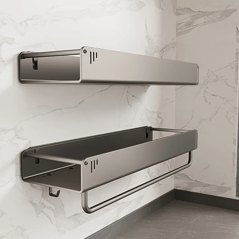 

1pc Retractable Wall-Mounted Clothes Drying Rack, Space-Saving Laundry Organizer for Balcony, Bathroom and Bedroom