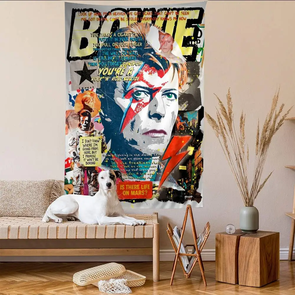 Retro singer D-David B-Bowie DIY Wall Tapestry for Living Room Home Dorm Decor Wall Art Decor