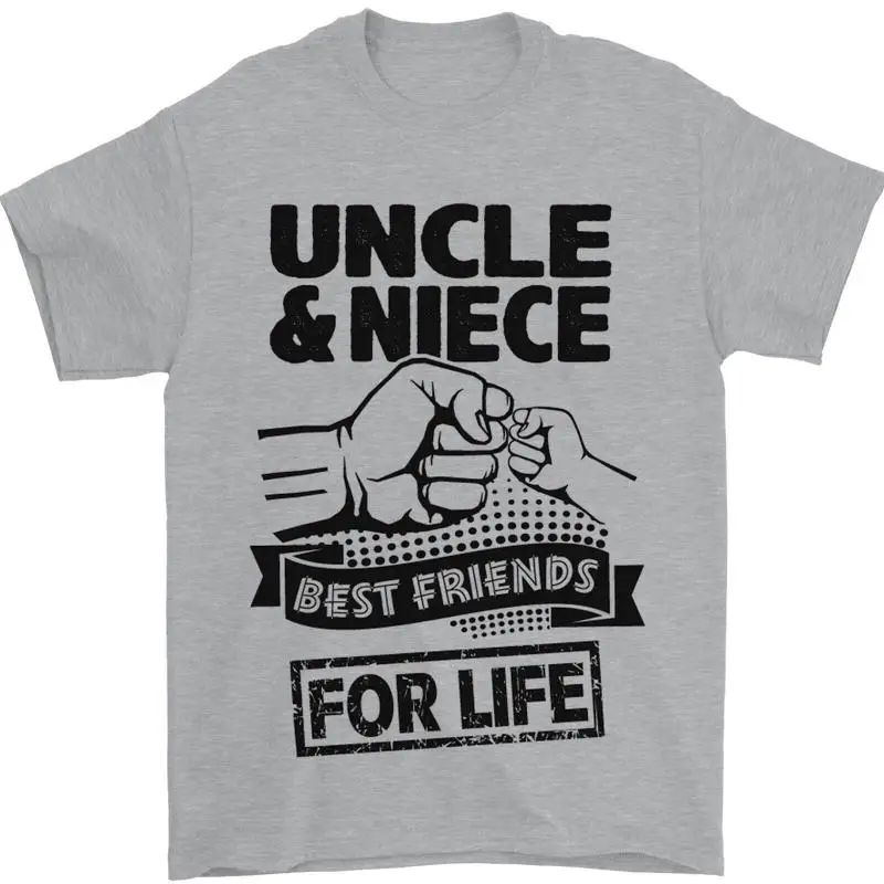 Onkel & Nichte Freunde für Leben Lustig Tag Herren 100% Baumwoll T shirt