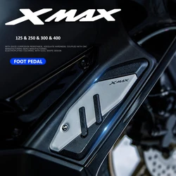 Motocicleta Skidproof Pedal Placa, Pegs para Yamaha XMAX 125 250 300 400 2017-2023