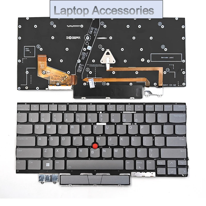 

Новинка для Lenovo ThinkPad X1 Yoga 7-го поколения, тип 21CD 21CE/X1 Yoga 8-го поколения, тип 21HQ 21HR 2023, клавиатура для ноутбука, США с подсветкой