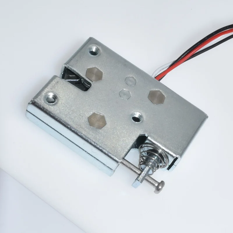 12V DC Small Electric Lock Mini Electric Solenoid Lock for Smart Parcel Locker Vending Machine Cabinet Electronic Solenoid Lock