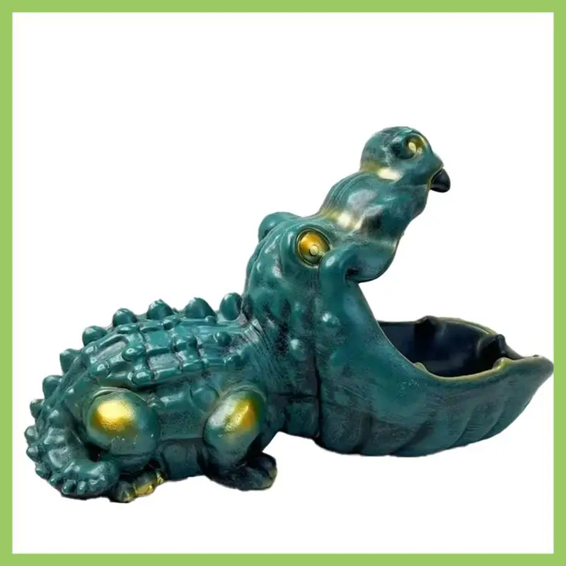 

Crocodile Card And Key Storage Box Unique And Creative Storage Box Storage Box For Home Decor Green