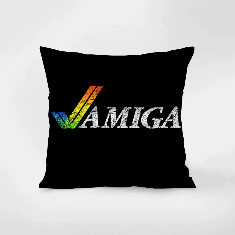 Pillow cover Commodore Amiga logo home decoration gift sofa car super soft cushion square pillowcase chair pillowcase 040