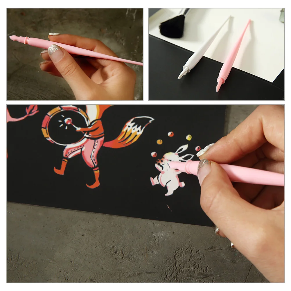 12 قطعة من أقلام الخدش الملونة البلاستيكية للأعمال الفنية المفصلة مثالية للمبتدئين والمحترفين أدوات الخدش #1