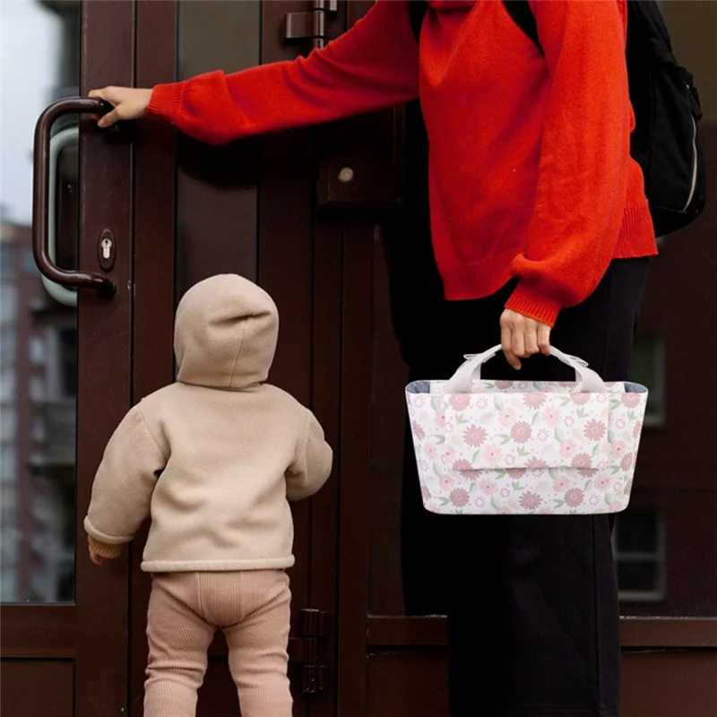 CYGJ-حقيبة الأم متعددة الوظائف للأطفال حقيبة تخزين عربة الأطفال المحمولة ملحق لون الزيتون