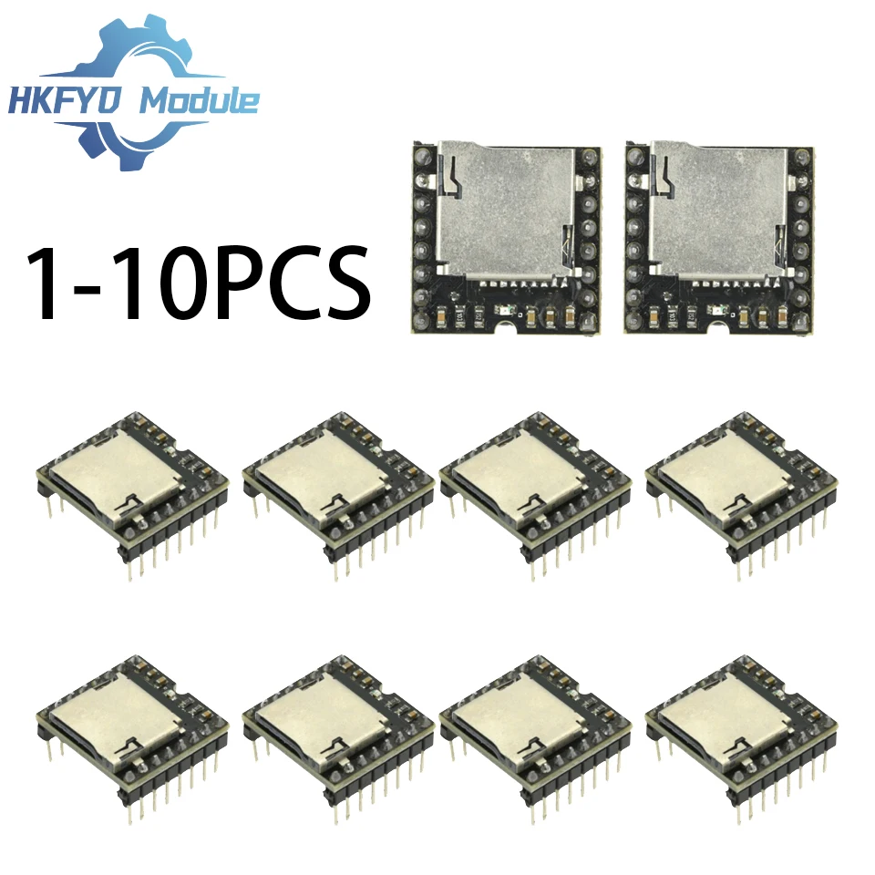 1-10pcs-dfplayer-mini-modulo-de-reprodutor-de-mp3-–-cartao-tf-e-suporte-de-disco-usb-u-controle-serial-saida-de-audio-para-arduino