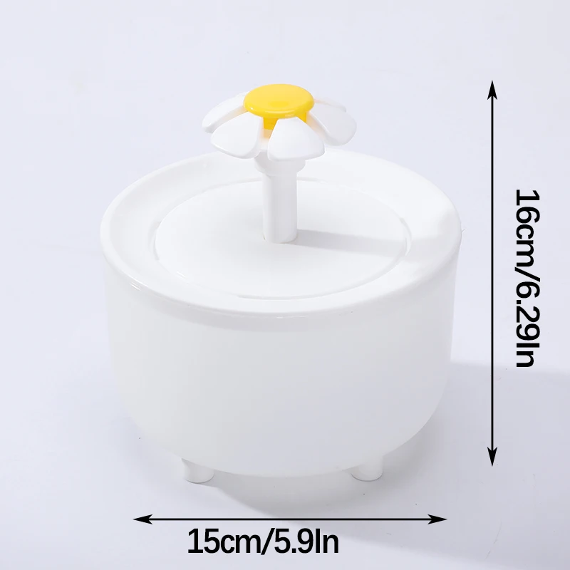 1L Pet Water Fountain Automatic Cat Drink Bowl Filter EU Plug Pet Drinking Dispenser Drinker For Cats Water Filter