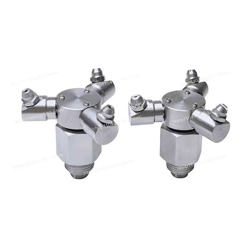 1pc Stainless Steel Rotating Nozzle - 360° High Pressure Car Wash Spray Head for Gantry & Tank Cleaning System