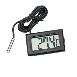 New Mini LCD Car Digital Thermometer Hygrometer Temperature Indoor Outdoor Temperature Sensor Humidity Meter Gauge Instruments