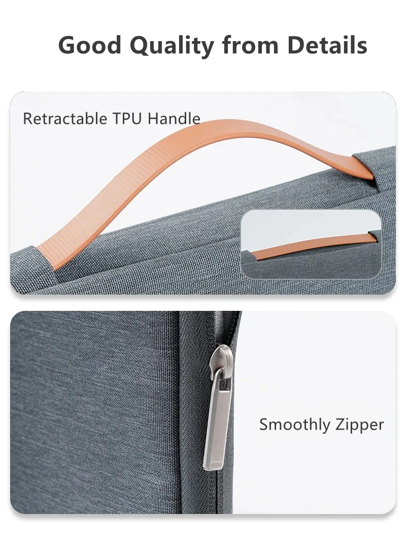 13.3/14/15.6/16 Inch Laptop Bag Portable Handbag Briefcase Sleeve Cover For MacBook Air Pro Xiaomi Redmi Huawei Notebook Men