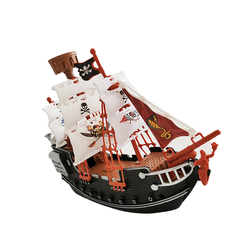 Pirate Toys Pirates Ship Plaything Sailing Props Interesting Exquisite Boats Model Playthings Table Ornament Children Boat Toy