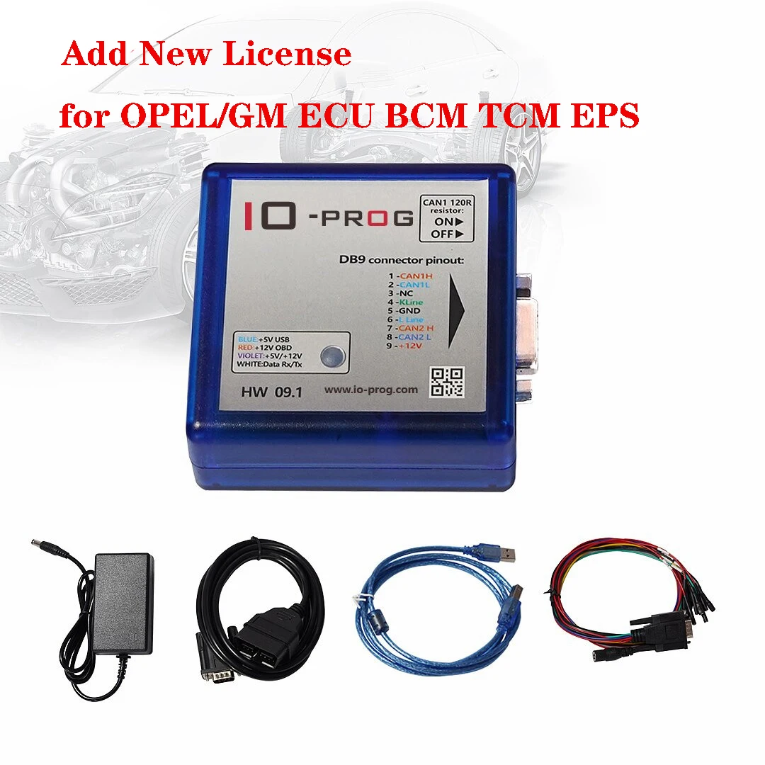 Full IO PROG Tools ECU TCM BCM & EPS programator BD9 złącze Pinout I/O Terminal Io-prog dodać nową licencję na PSA BSI dla FORD