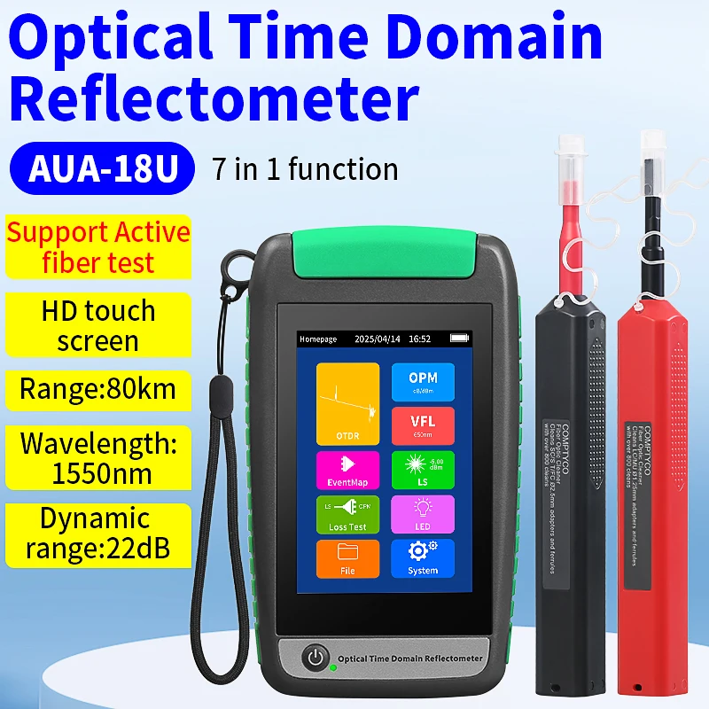 COMPYTOC AUA-18/180/161/162/165 OTDR Active Fiber Testing(Optional) Fiber Tester Optical Time Domain Reflectometer With OPM VFL