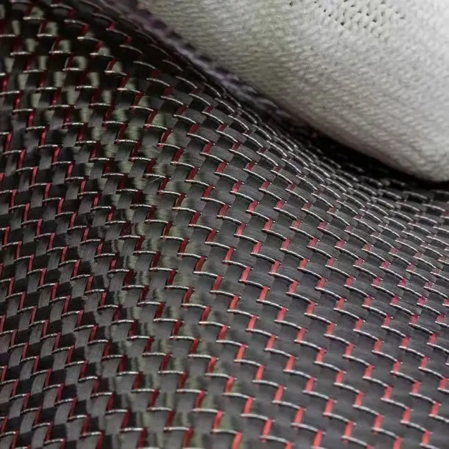 

3K 200g metal wire carbon fiber cloth red+silver/gold+silver/green+silver/blue+silver/silver+silver