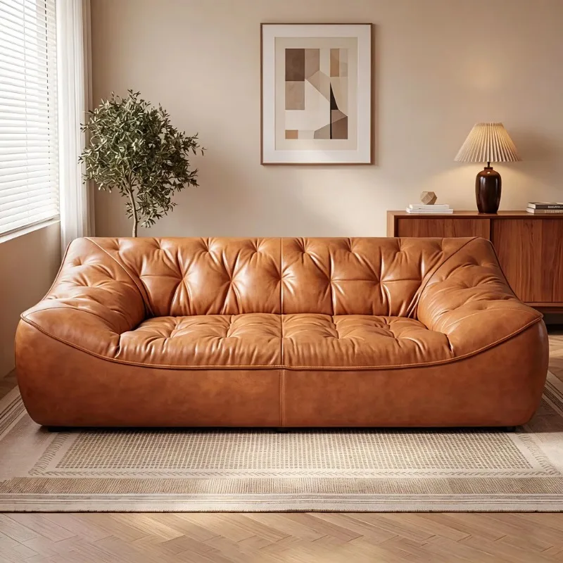 Luxury popular sofa modern high-end elegant leather sofa living room furniture