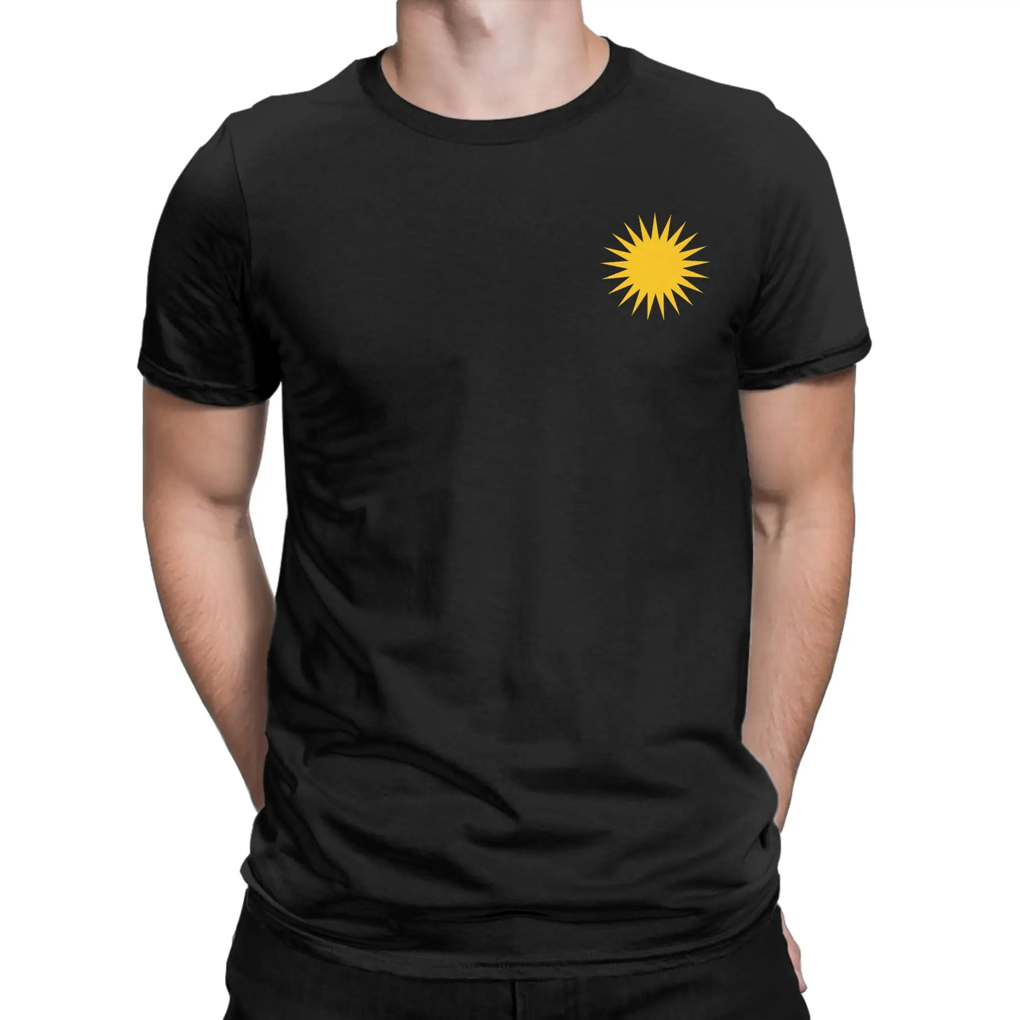 Kurdish Sun Flag Kurdistan Heart T-Shirt Men Kurd Kurdi Cotton Tees Crewneck Short Sleeve T Shirt Birthday Present Clothes
