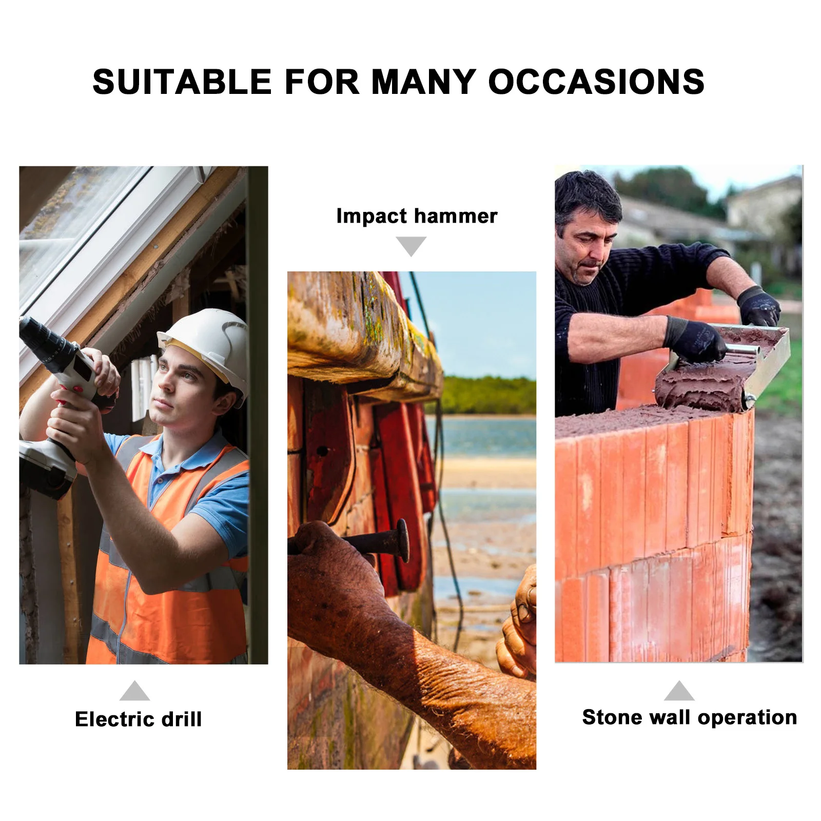 

Angled Tile Chisel Durable Rustproof Wear Resistant for Concrete Masonry Brick Hammer Drill Electric Impact Tool