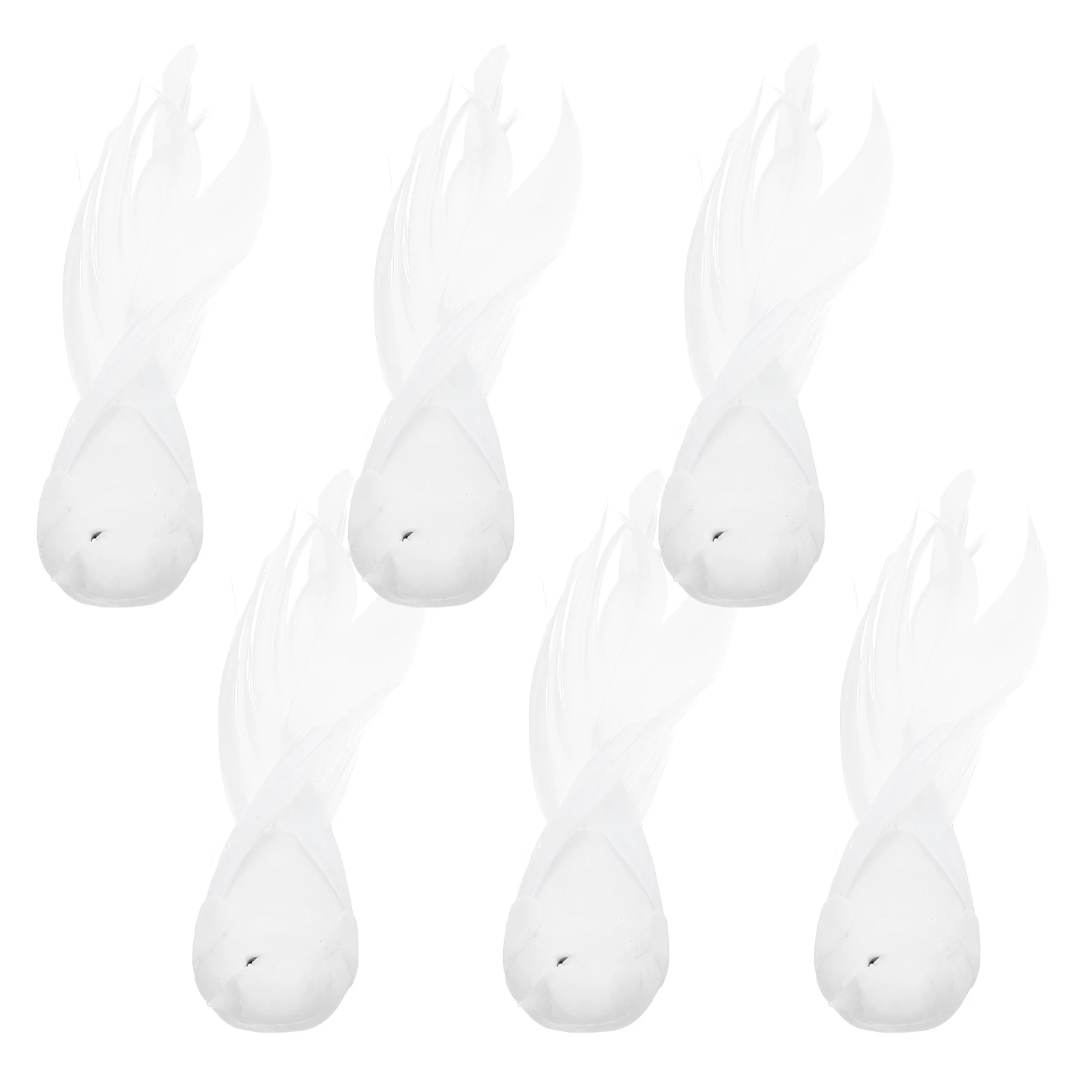 

6Pcs Decorative Artificial Doves Lightweight Foam Birds for Wedding Christmas Tree Wreaths Festive Displays Artificial Pigeons