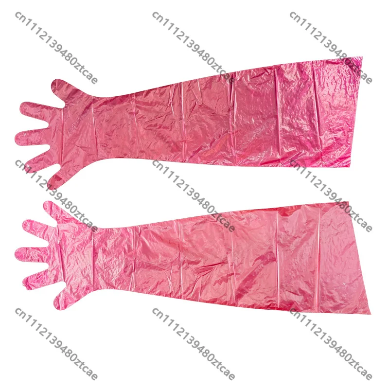 

Disposable Long Sleeve Plastic Veterinary Gloves Durable Animal Protective Gloves For Livestock Care 50Pcs/Bag