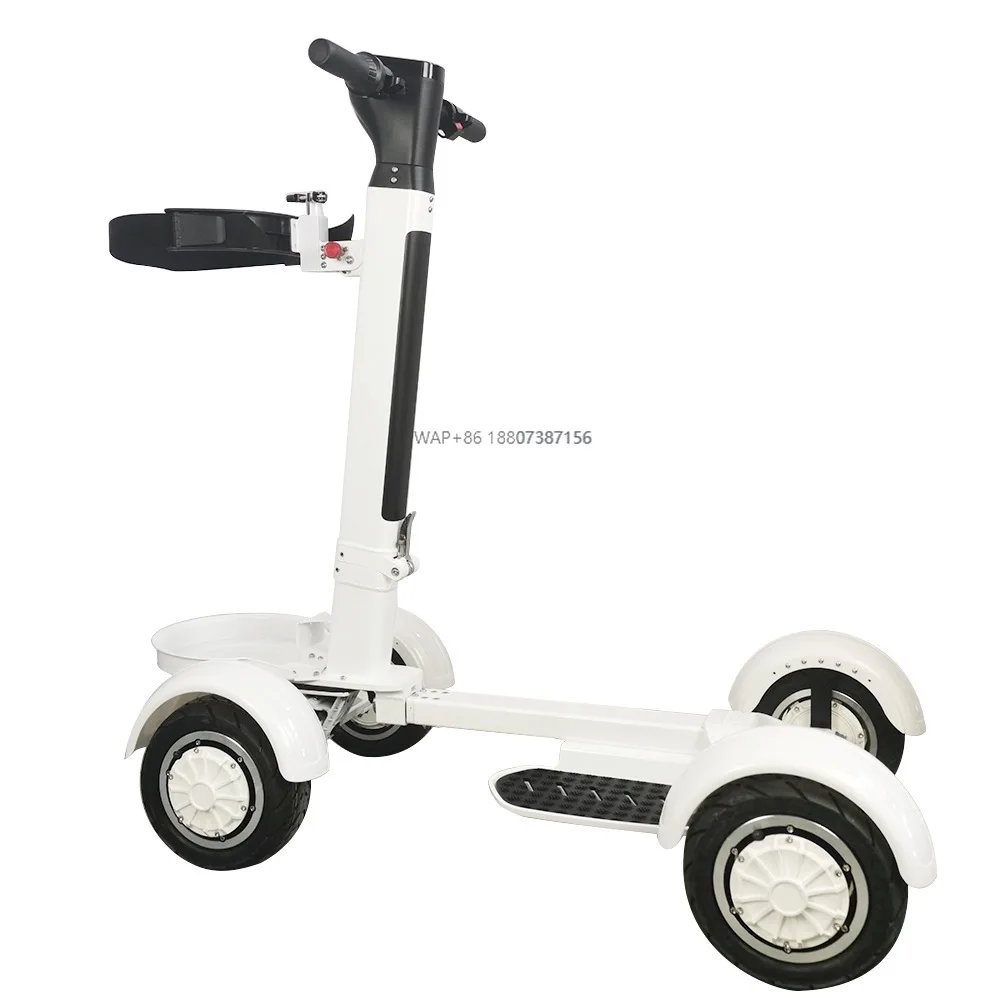 

4 Wheel Golf Electric Scooter Foldable Off Road Cart Long Range Turf Vehicle for Course Transportation