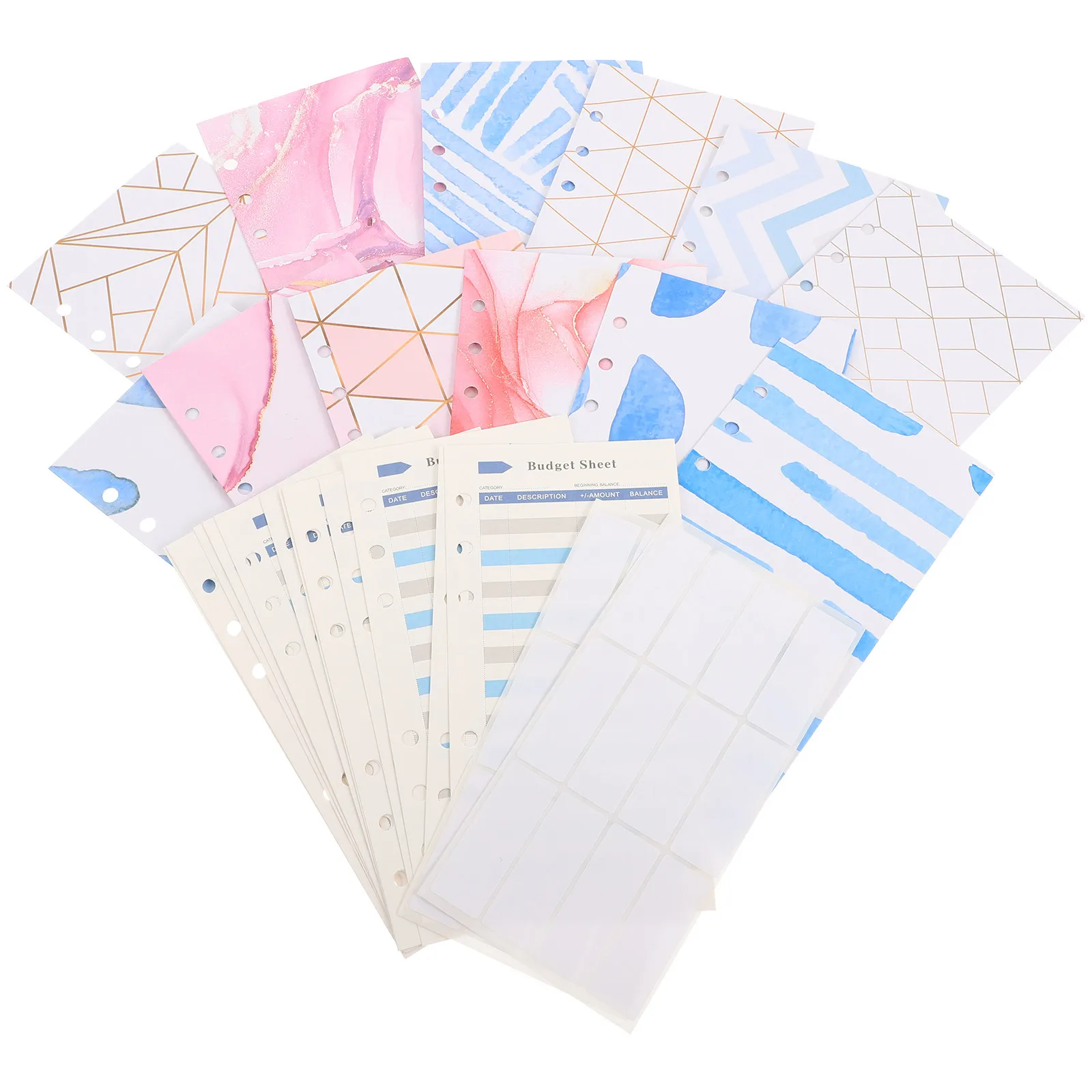 

1 Set Cash Thick Paper Binder Cash Envelopes Loose Leaf Budget Sheets Expense Tracking