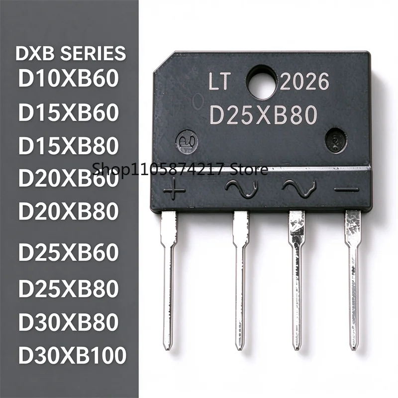 10PCS D25XB60 D25XB80 D10XB60 D15XB60 D15XB80 D20XB80 D20XB60 D30XB80 D30XB100 ZIP-4 In Stock