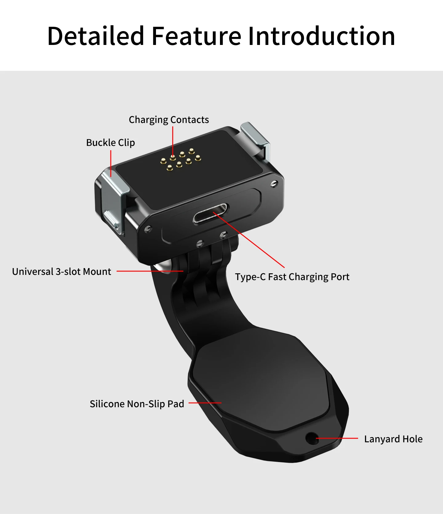 Action Kamera Halterung POV Brust Hut Clip für Insta360 Go3S Rahmen Feste Magnetische Quick Release für Go Ultra für DJI GoPro Halterung – Detail 3