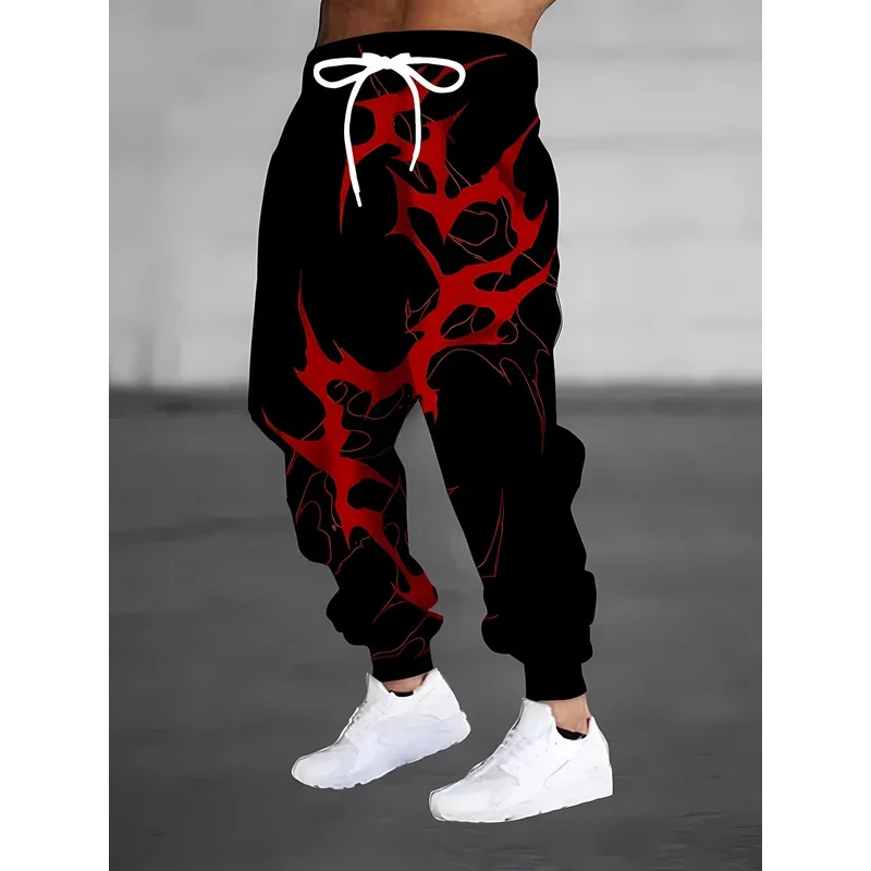 

New casual modern 3D printed fashionable men's sports trousers for the autumn of 2026
