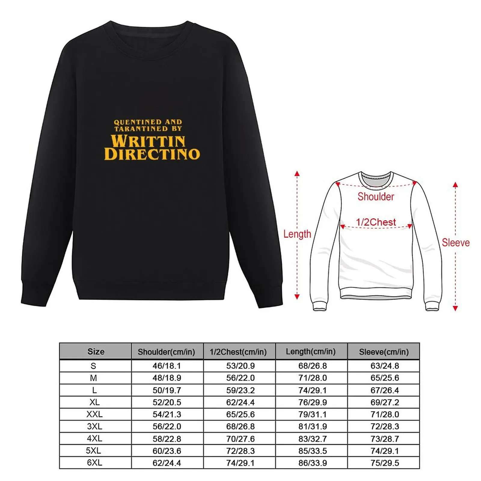 Quentined and Tarantined by Writtin Directino Sweatshirt mens clothing hooded sweatshirts